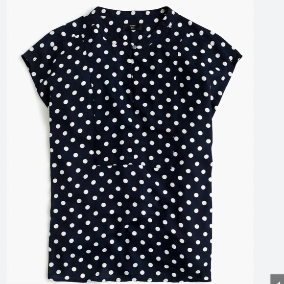 J. Crew 365 Polka Dot Sleeveless Blouse - Picture 1 of 5